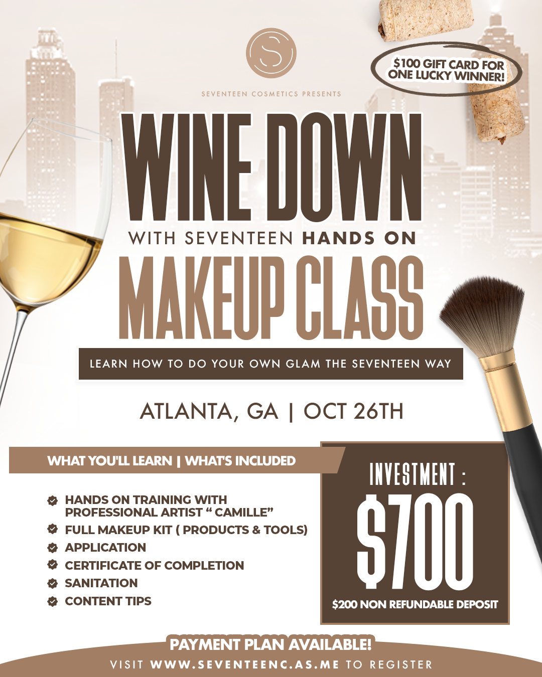 Hands on makeup class